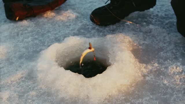 Ice fishing video
