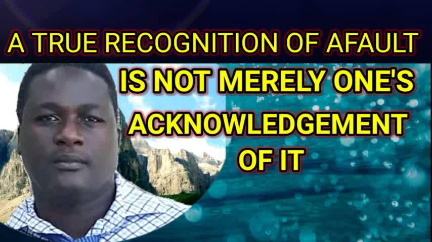 You may have to suffer the consequences as a true acknowledgment of your fault