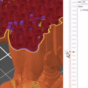 Prusa Slicer: Gyroid Infill #3dprinting #prusaslicer