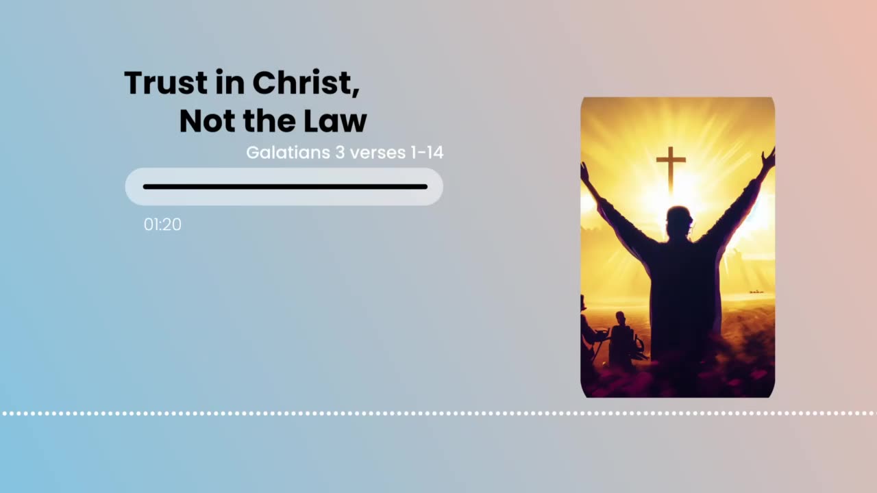 Trust in Christ, Not the Law