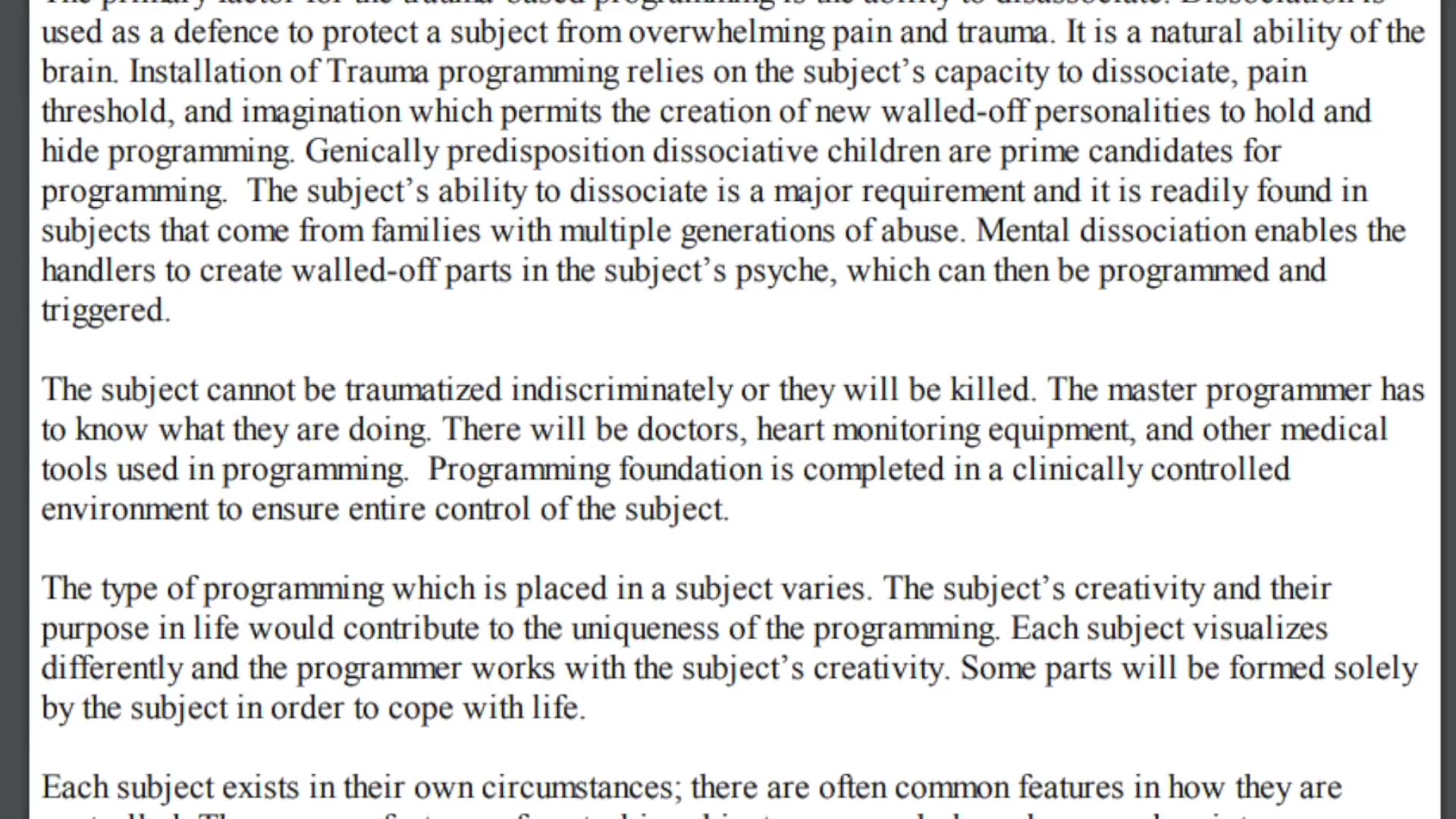 Monarch Programming Explained The Chainless Slaves Of Mind Control ...