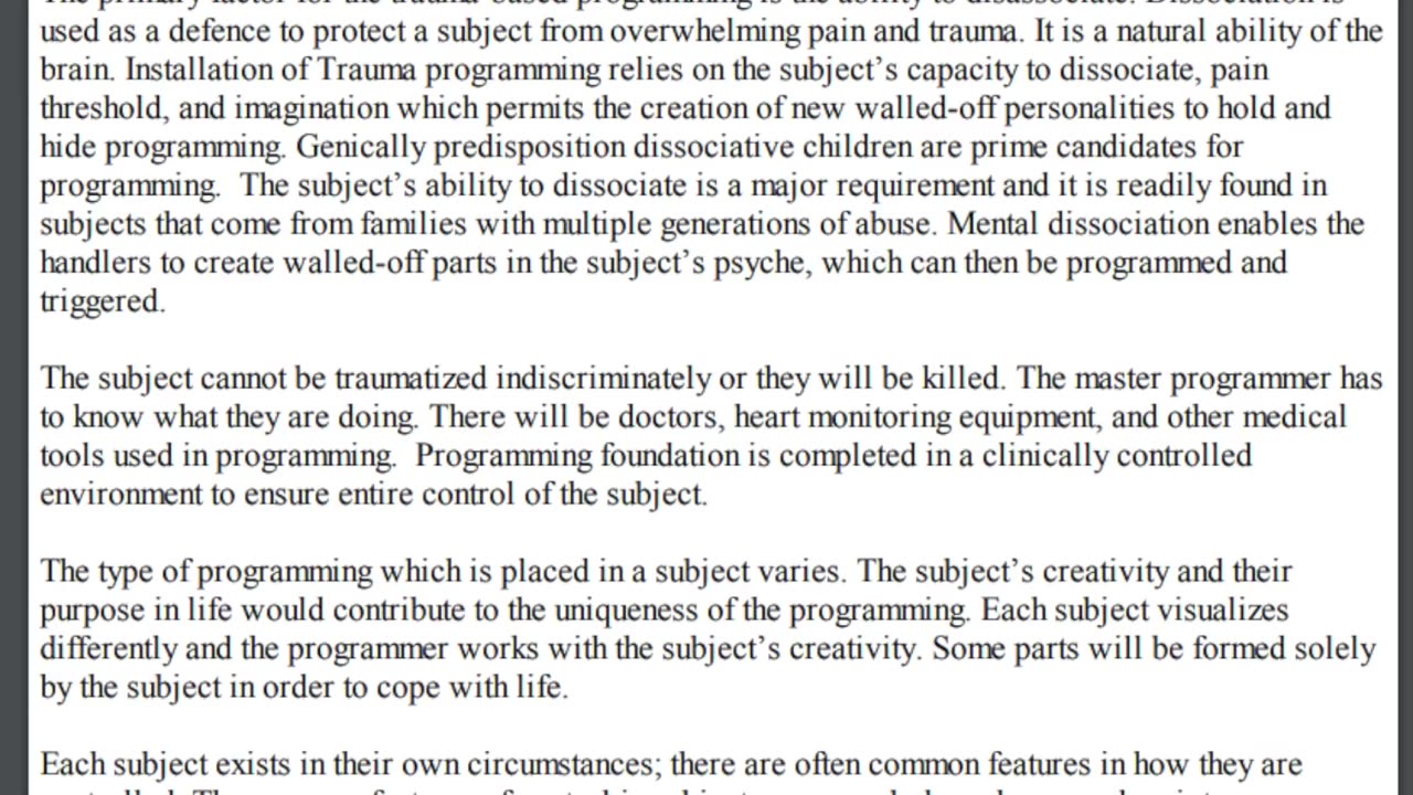 Monarch Programming Explained The Chainless Slaves Of Mind Control (PROGRAMMED P