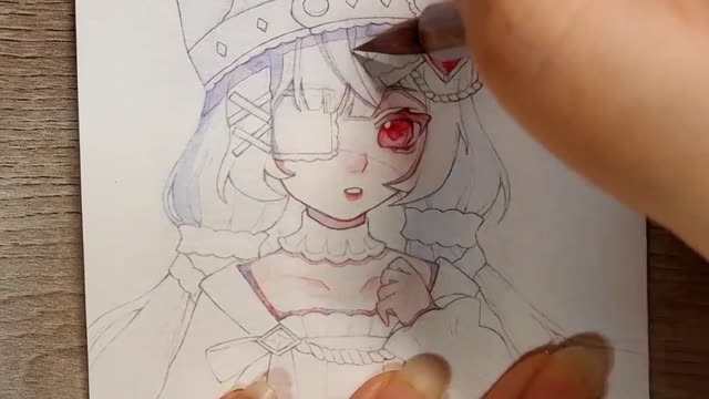 Draw cute anime characters with color, the content is detailed and suitable for learning