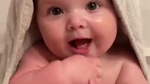 Cute chubby baby - Funny video happy