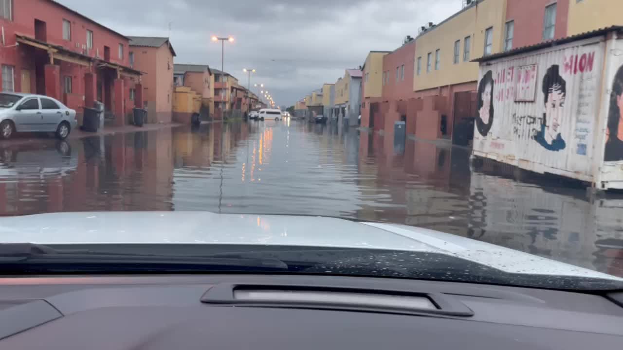 Flooding in South Africa captured on camera