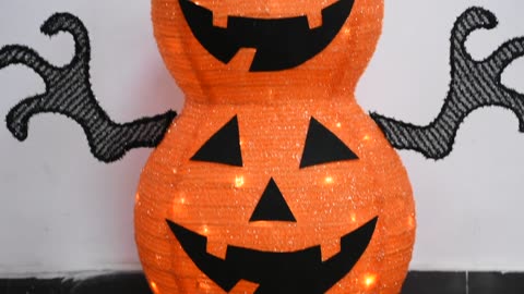 Halloween decoration Pumpkin snowman motif lights #LED #Festive #Lights