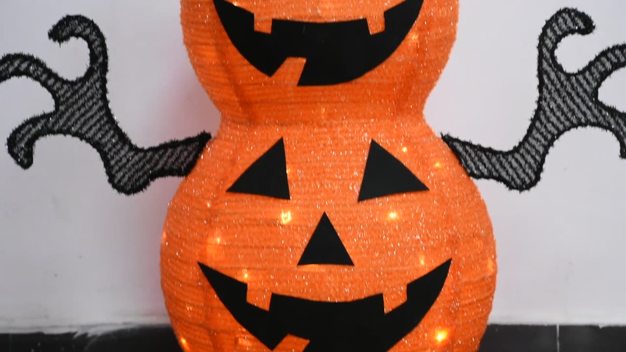 Halloween decoration Pumpkin snowman motif lights #LED #Festive #Lights