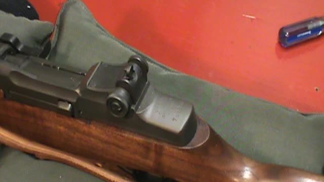 M1 Garand rear sight calibration