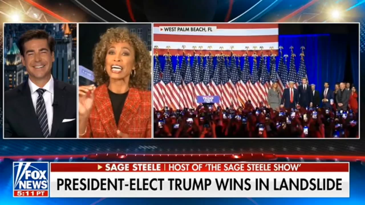 Jesse Watters w/ Sage Steele : The Final Hours With The Trump Campaign Belore Election Day