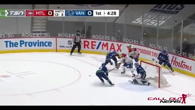 Vancouver Canucks vs Montreal Canadiens - March 10 2021 - Jesperi Kotkaniemi Goal