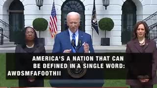 Biden Tells Us What America Is All About