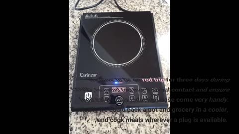 Karinear 2 burner electric cooktop 12 inch built-in electric stove top, 220v- 240v electric