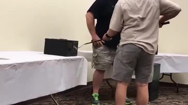 Snake Handler Training Packs a Surprise