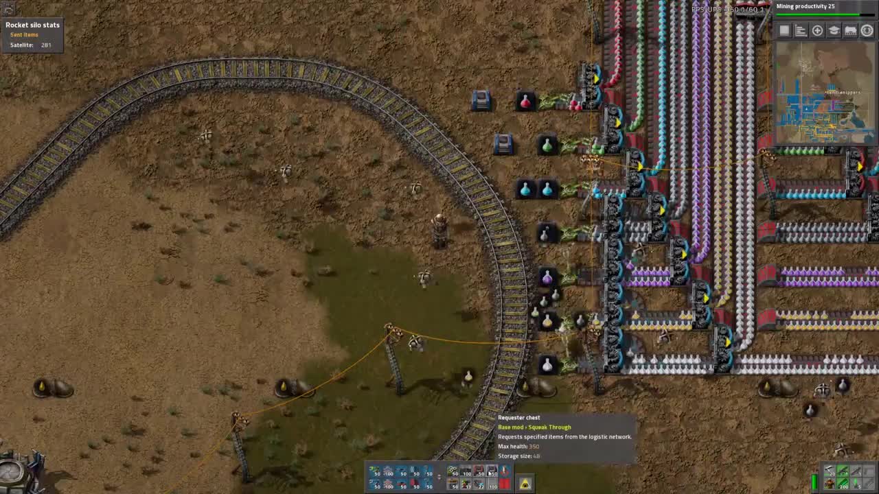 Factorio - sushi belt array