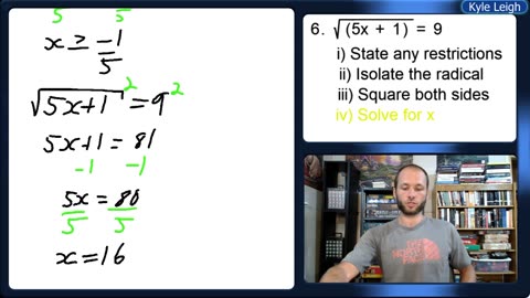 Radical Equations - Part 1