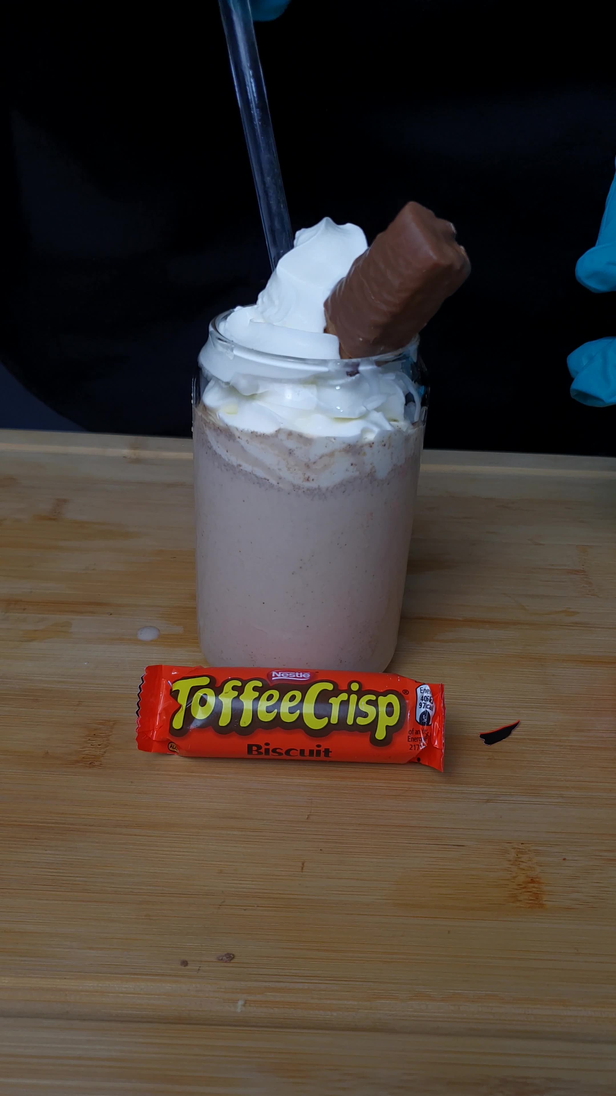 Chocolate Rumble Toffee Crisp Chocolate Milkshake