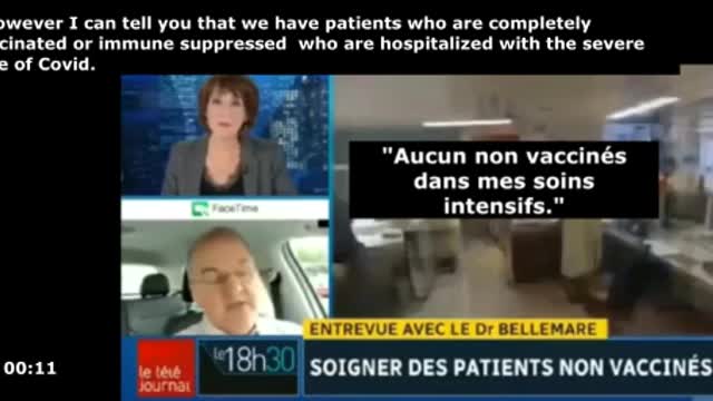 (Fran_Eng) Montreal: "NO non-vax at intensive care __ "Pas de NON-vaccinés aux soins intensifs."