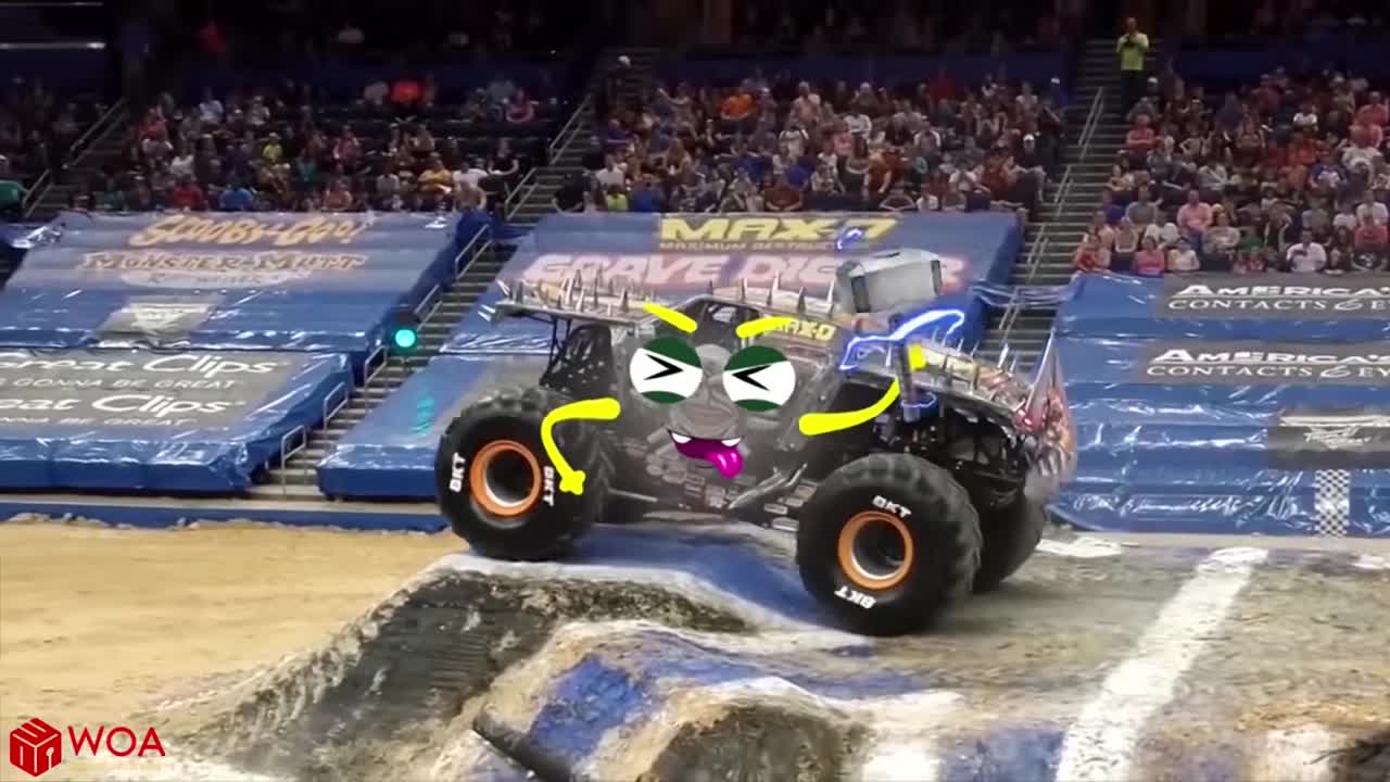 Crazy Monster Truck Freestyle Moments from Monster Jam