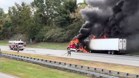 Union Township, NJ RT 78 East MM 14.6 Tractor Trailer Fire 10/2/2024