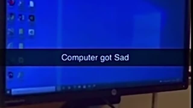 Student breaks computer with a touch