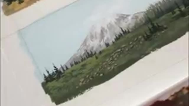 Mini landscape painting