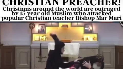 MUSLIM ATTACKS CHRISTIAN PREACHER!