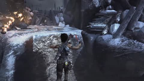 When it falls under the water, the submerged stones are revealed