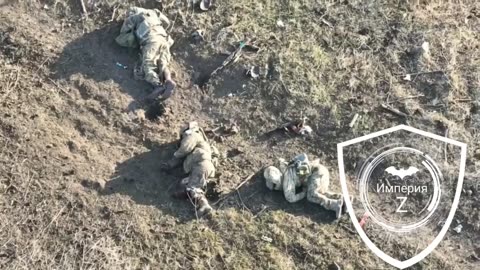 FPV Drone Attacks a Group of Ukrainians Evacuating a 300