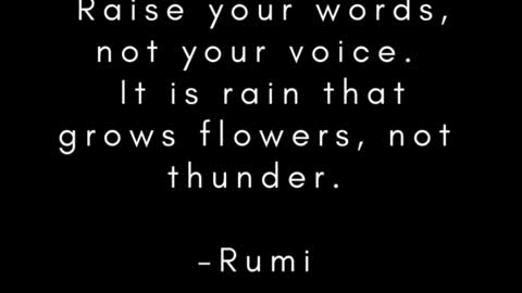 Rumi on Mindfulness