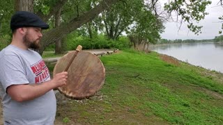 05-18-2021 John Kelly drumming to the land and river