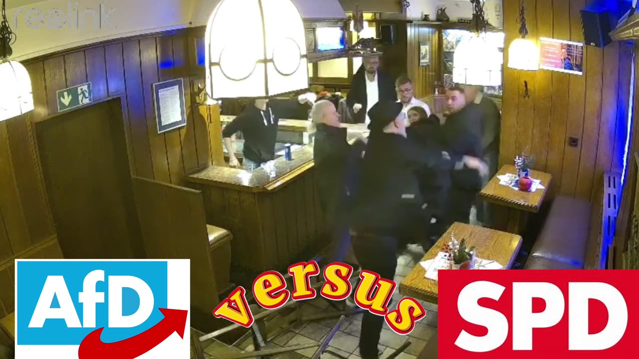 Crazy Knock Out of politician (Germany AFD vs SPD)