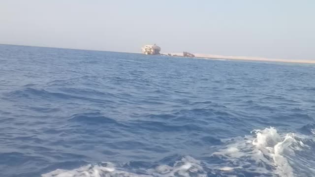 The ship Nabq sunken in Sharm el-Sheikh