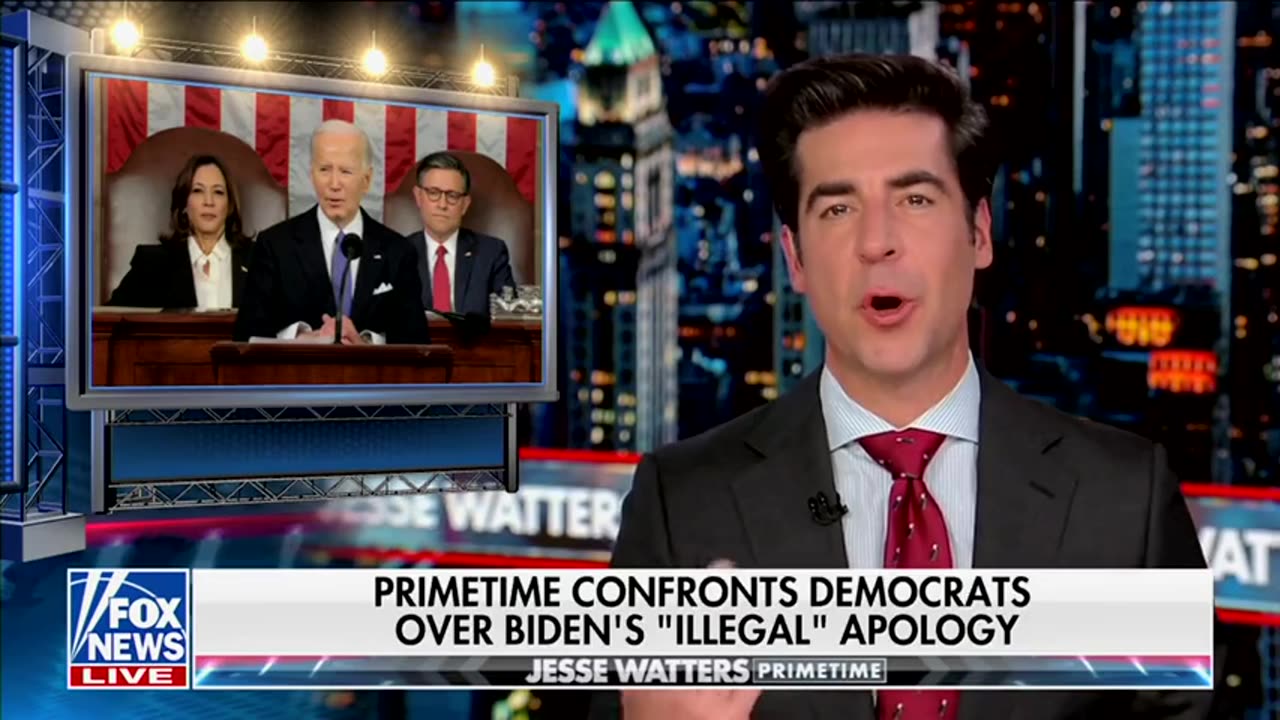 “PRIMETIME CONFRONTS DEMOCRATS OVER BIDEN’S ‘ILLEGAL’ APOLOGY”