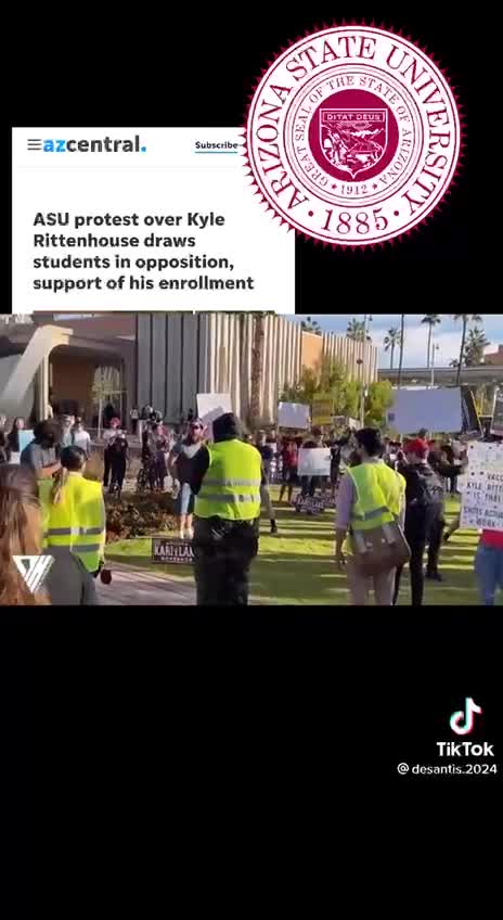 Kyle Rittenhouse protest turns into "Lets Go Brandon"