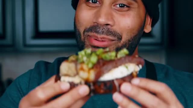 Eggplant sandwich