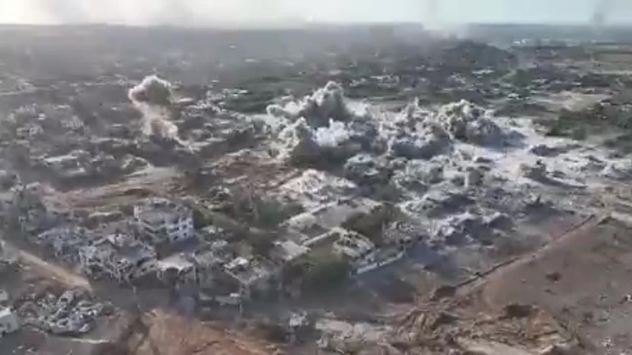 Tunnels being destroyed in Israel/Palestine.
