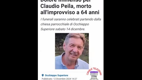 Malori improvvisi dal 12 al 19 dicembre 2024.