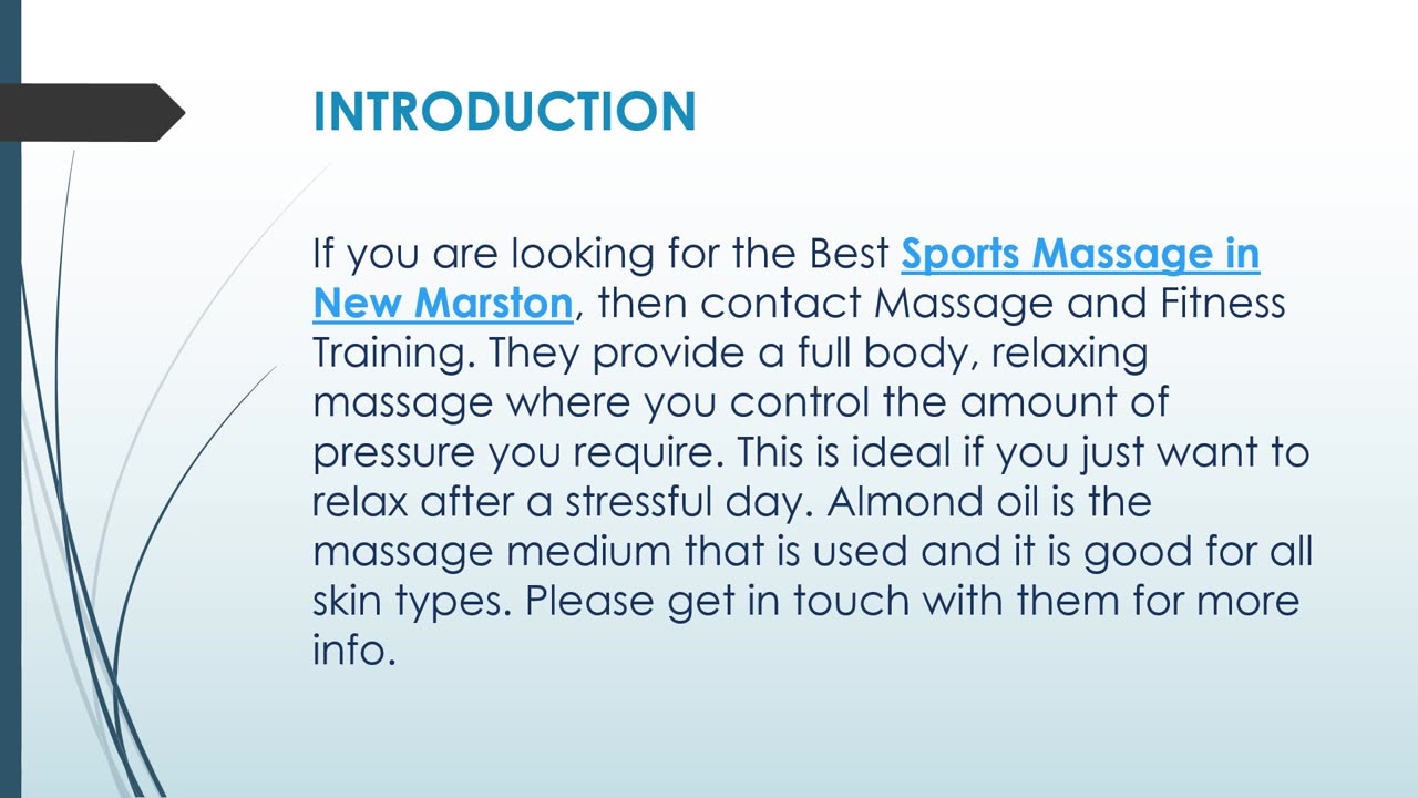 Best Sports Massage in New Marston