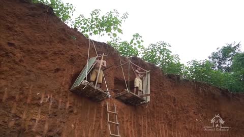 amazing! make a house in the forest with wood