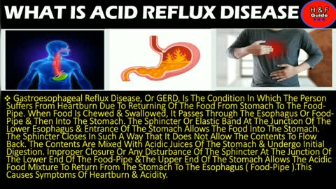 What is acid reflux disease