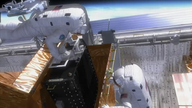 CGI Animation Of Astronauts In Space