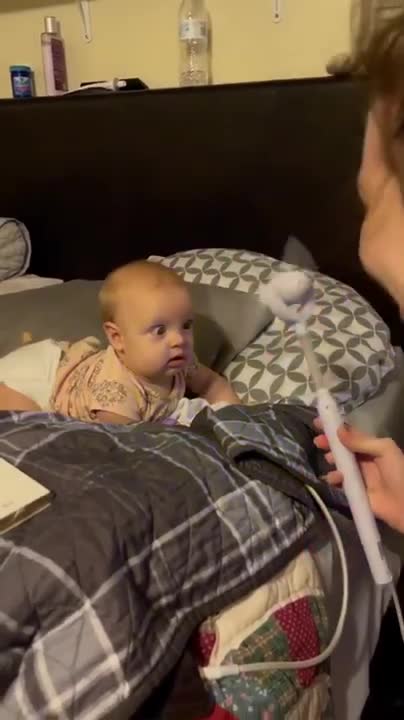 😆 What Happens when Baby 👶 Play With Daddy 🤦‍♂️