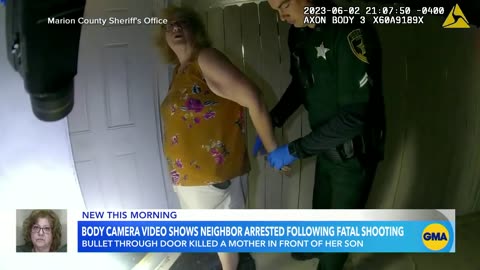 Newly released body camera footage the moment police arrest woman who shot neighbor | GMA