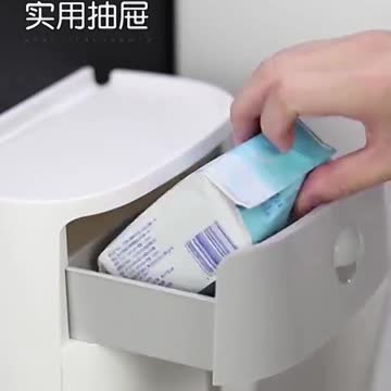 Waterproof Toilet Paper Holder Plastic Paper Towels Holder Wall Mounted Bathroom Shelf Storage