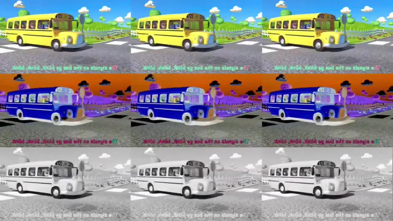 the wheels on the bus go round and round Cocomelon