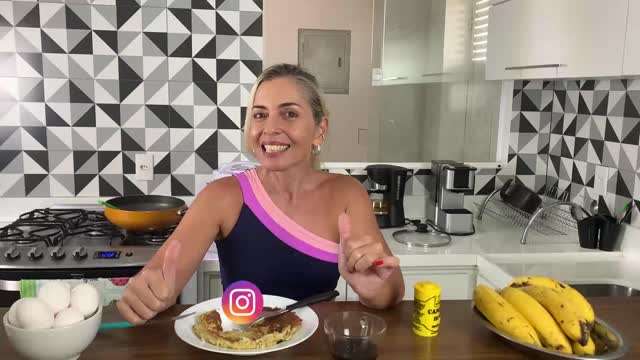 Healthy Pancake Recipe Receita de Panqueca Saudável