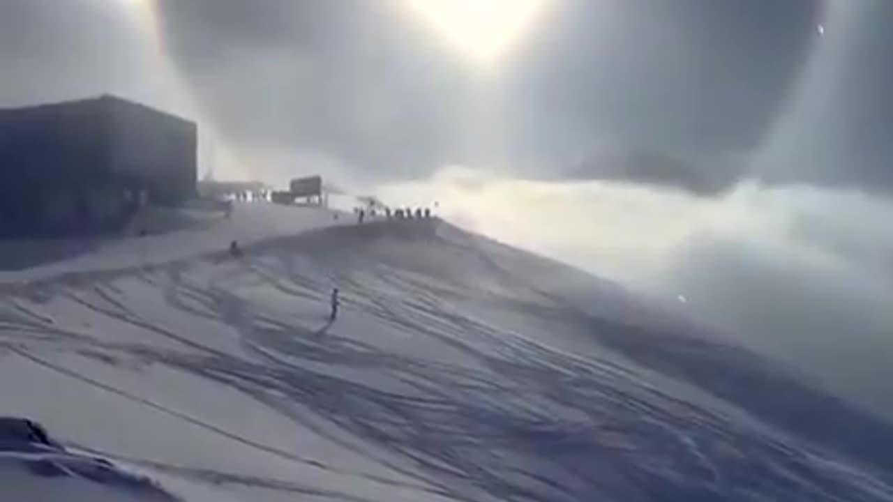 A breathtaking Sun halo over the Austrian Alps caused by ice crystals in the air