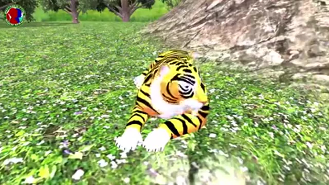 Three Cows and The Tiger moral story for kids in english cartoon