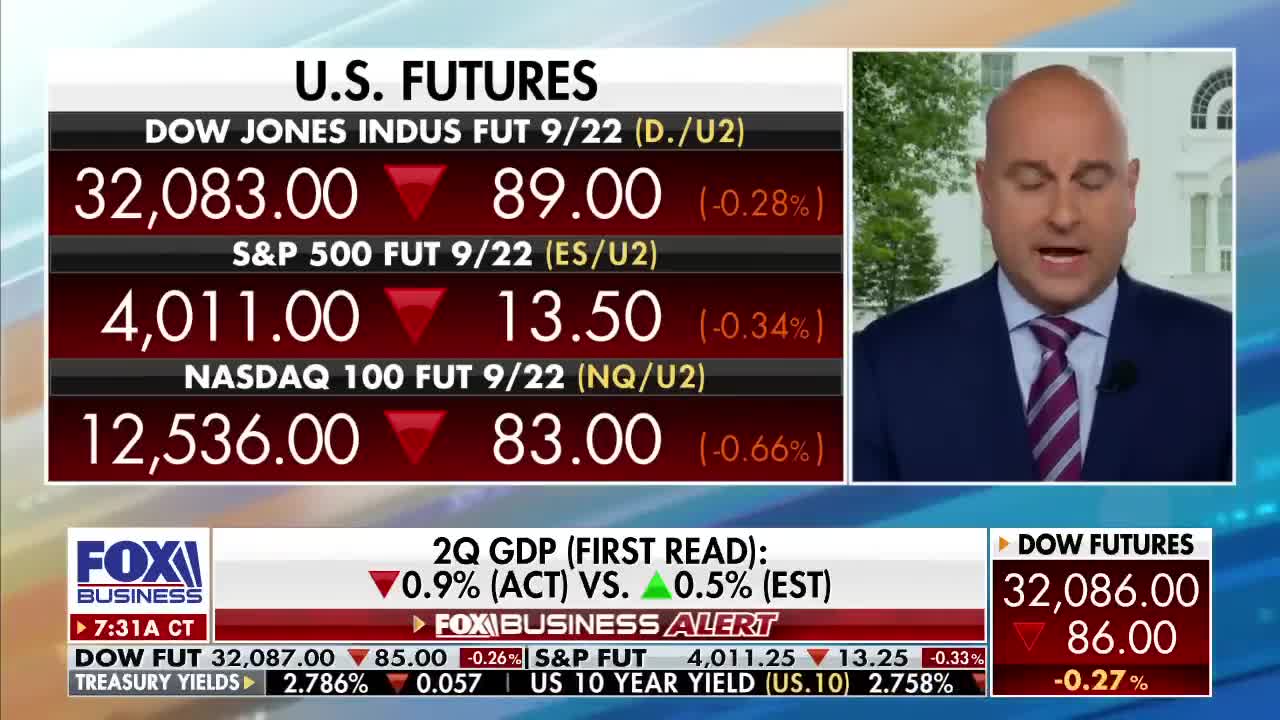 US enters technical recession as economy shrank 0.9% in Q2