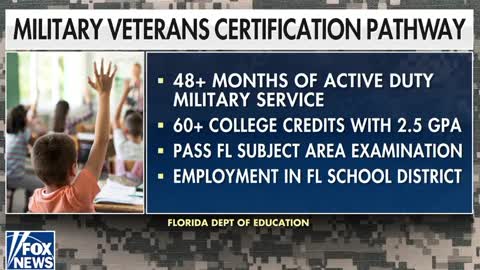 Florida wants veterans to fill open teaching jobs